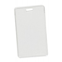 Proximity Card Vinyl Badge Holder-Vertical - 100 pack